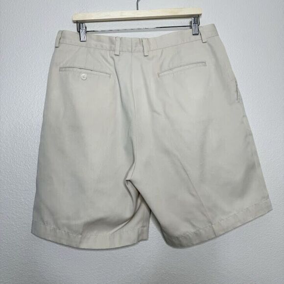 Callaway Golf Shorts Mens 36x9 Pro-Spin Pleated Chino Beige Khaki Outdoor - Picture 14 of 14